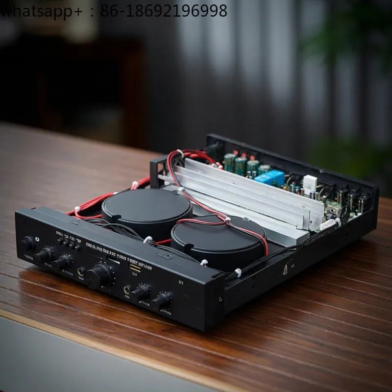 400W5 Channel Double Transformer Eight Tube High Power Computer Karaoke Amplifier Meeting Room Singing Reverb