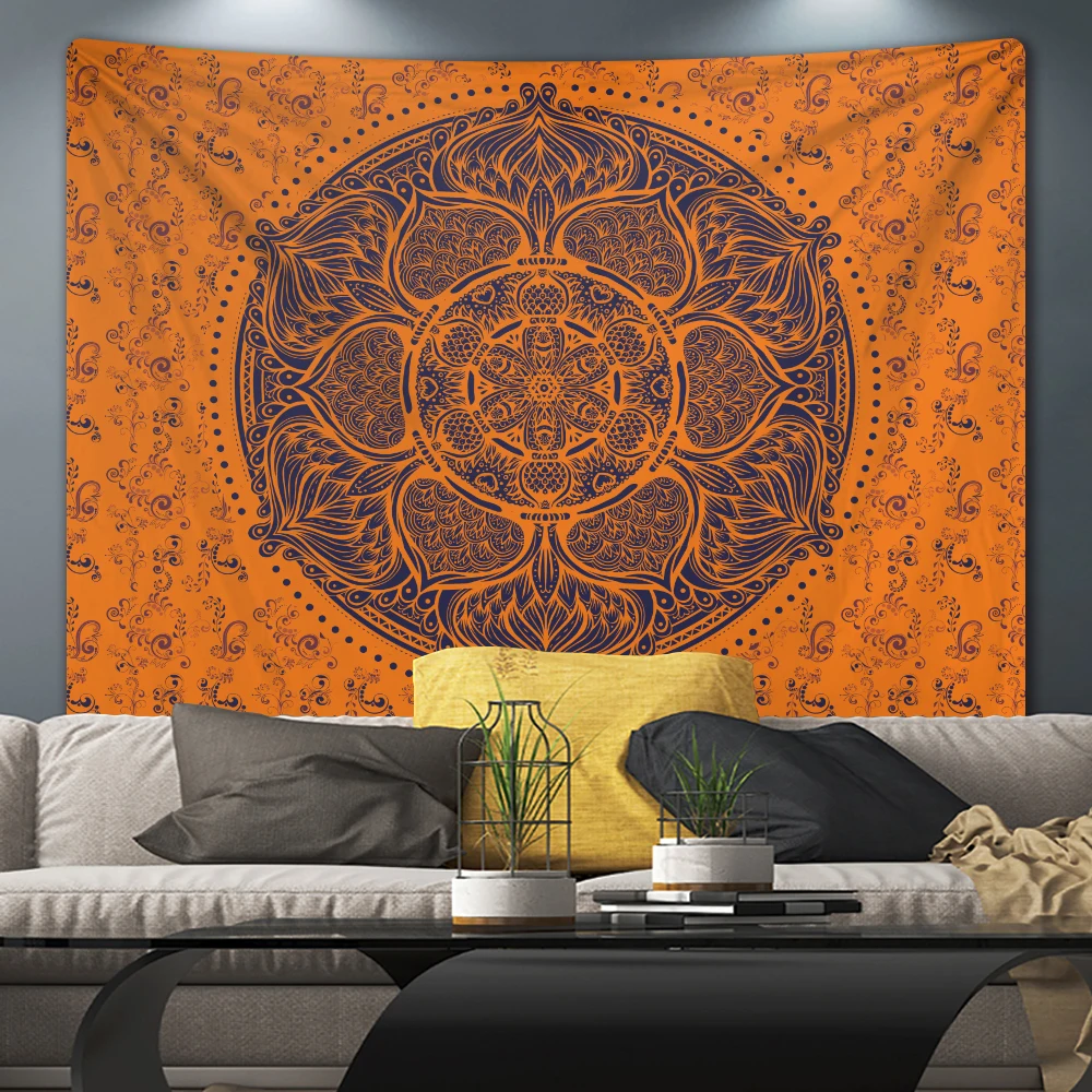 Indian Mandala psychedelic scene home decoration tapestry Hippie Bohemian wall  