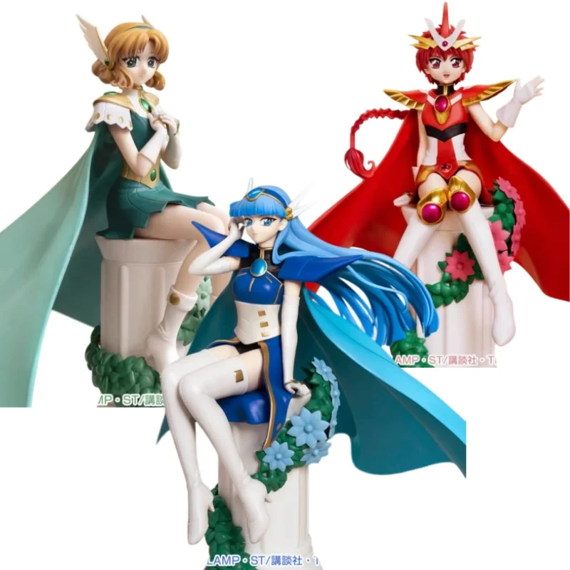 

Authentic Magic Knight Rayearth Ryuuzaki Umi&Hikaru Shidou &Hououji Fuu &Sitting Pose Detailed Anime Figure Version In Stock