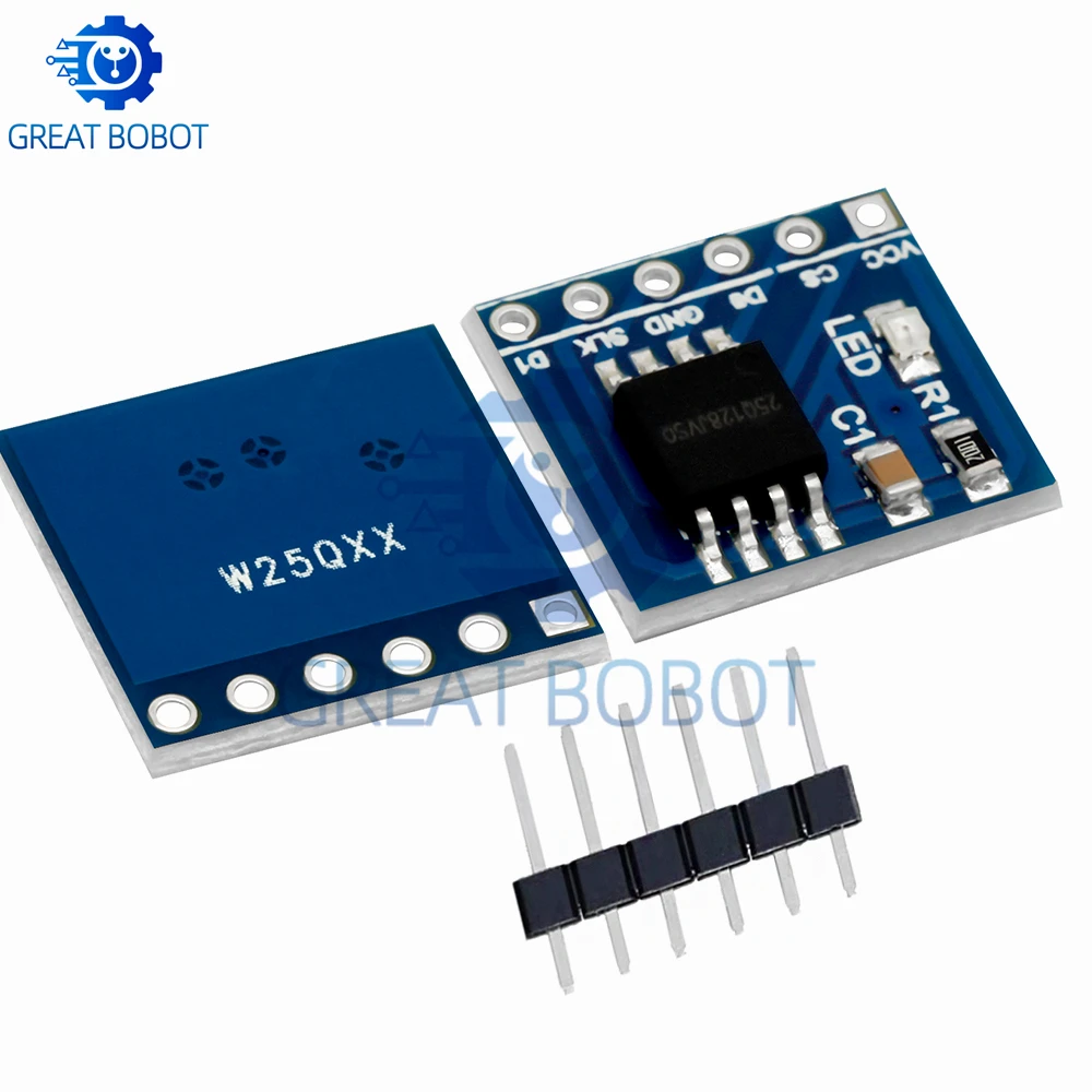 W25Q128 128Mbit 8MByte FLASH NorFlash Módulo de almacenamiento interfaz SPI BV FV módulo para STM32