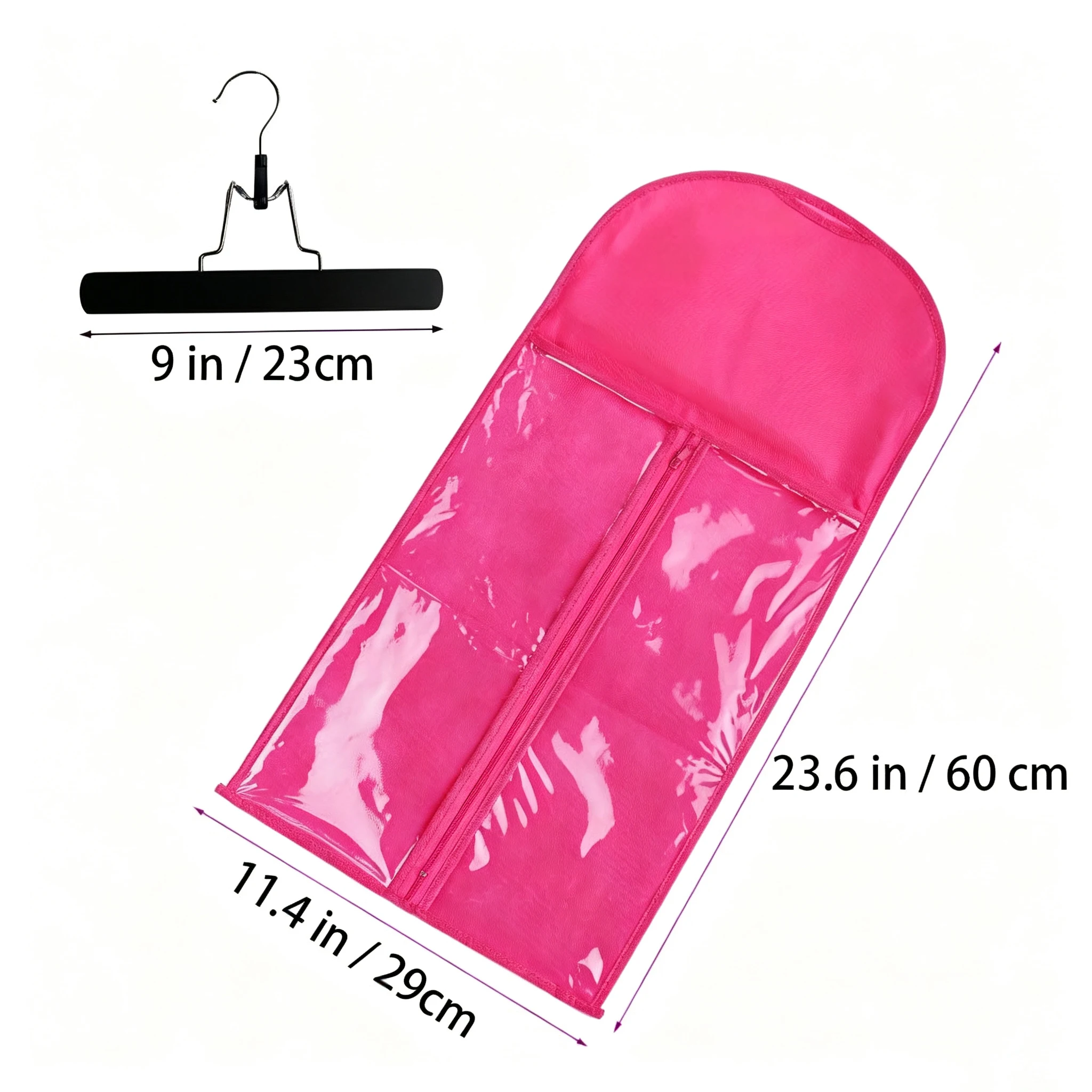 

Plussign Wig Storage Bag With Hanger Holder Case Wigs Pouch Water Dust-Proof Organizer Protect For Professional Hair Extensions