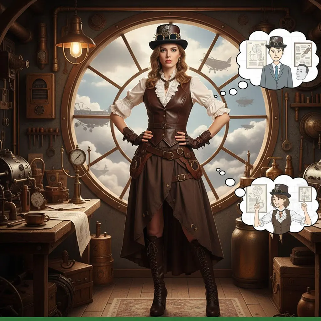 

Готический кожаный шляпа-фрак с очками — винтажный аксессуар для косплея на Хэллоуин и другие мероприятия