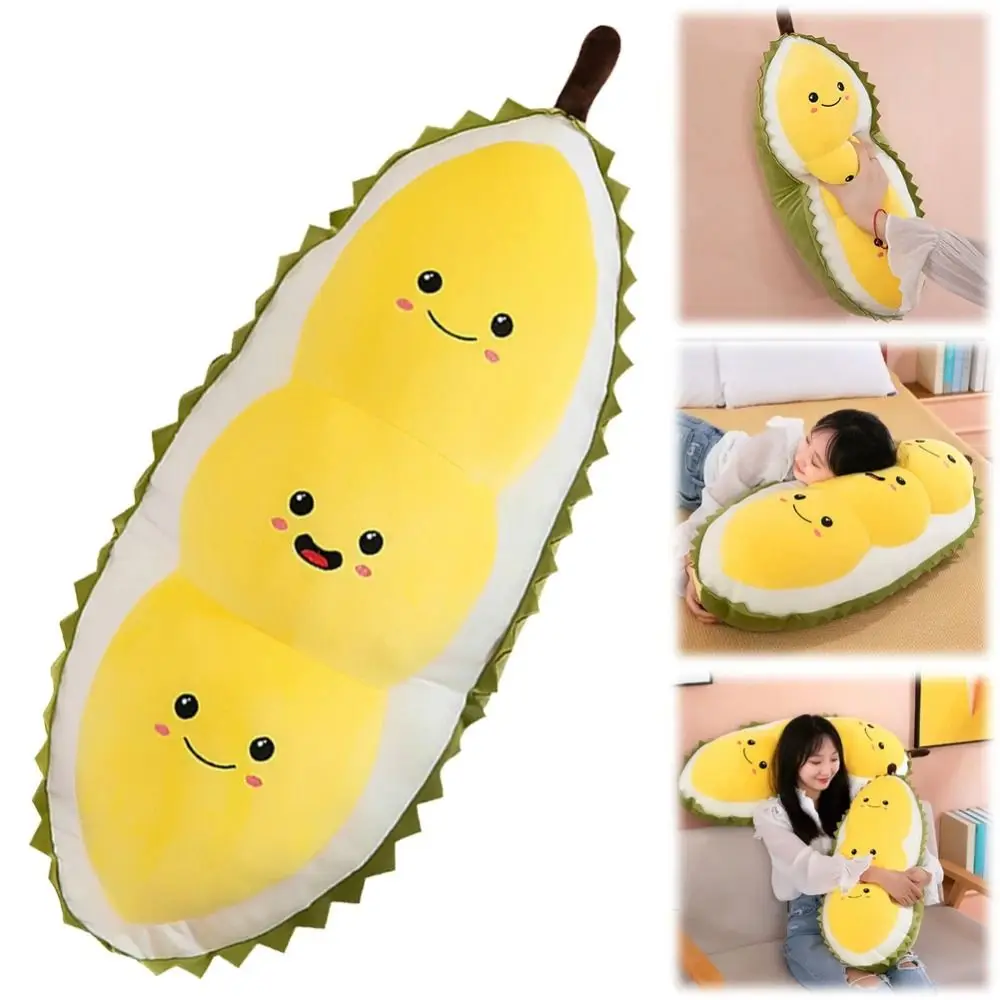 Cartoon Fluffy Durian Hugging Pillow Collection Soft Fruit Durian Plush Pillow 30cm Appease Durian Plush Toy Kids Holiday Gifts