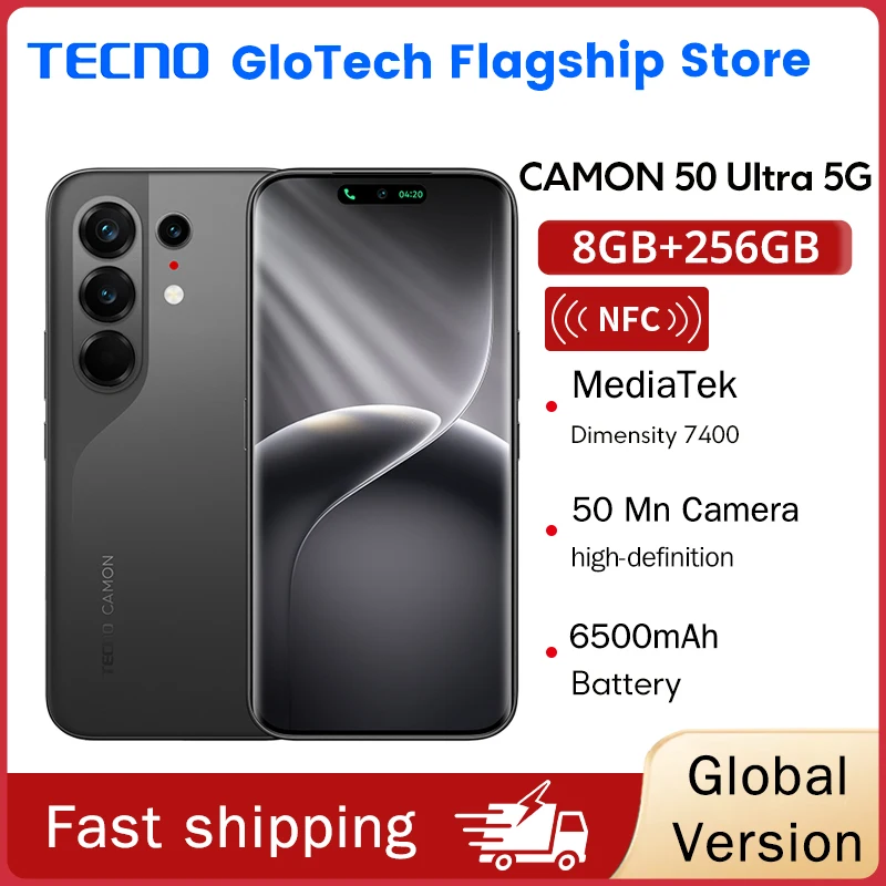 TECNO CAMON 50 Ultra 5G Russian Version MTK Dimensity 7400 6.78