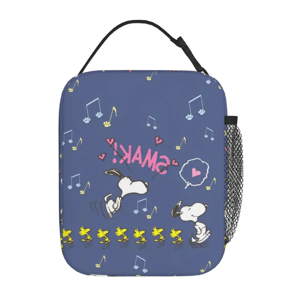 

Snoopy Woodstock Cartoon Insulated Lunch Bag Large Lunch Container Cooler Bag Tote Lunch Box Beach Travel Food Handbags