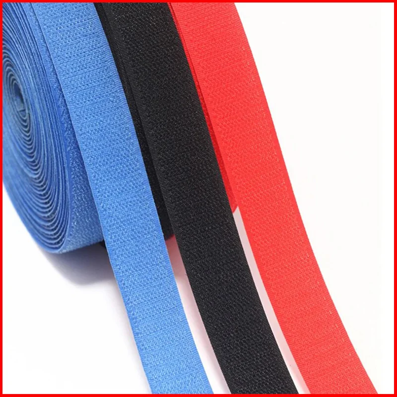 5Meter/Pair Colorful Velcros Non-adhesive Hook and Loop Fastener Tape Magic Nylon Strap Home DIY Sewing Craft Accessories 20mm