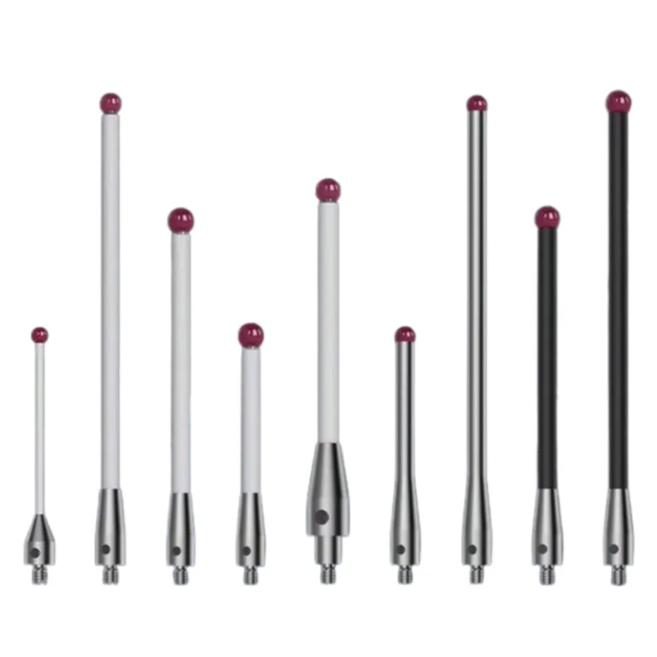 M4 three coordinate probe measuring needle CNC online measuring head ruby probe carbon fiber ceramic measuring rod