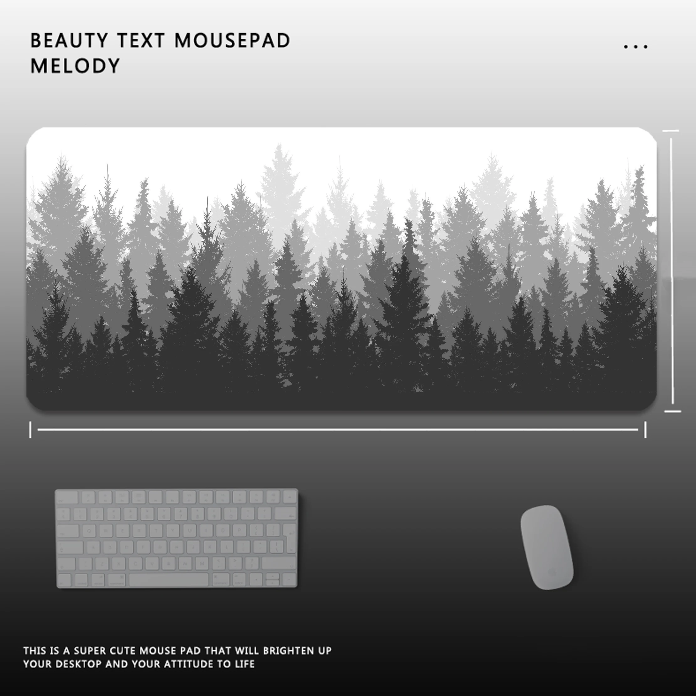 

Forest Office Accessories for Desk Mat Extended Pad Keyboard Gaming Pc Support Laptop Anti-slip Mouse Mats Games Anime Mousepad