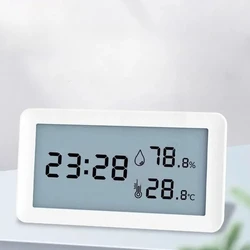 Youpin Electronic Thermometer Hygrometer Weather Station High Precision with Table Clock Function Temperature Controller