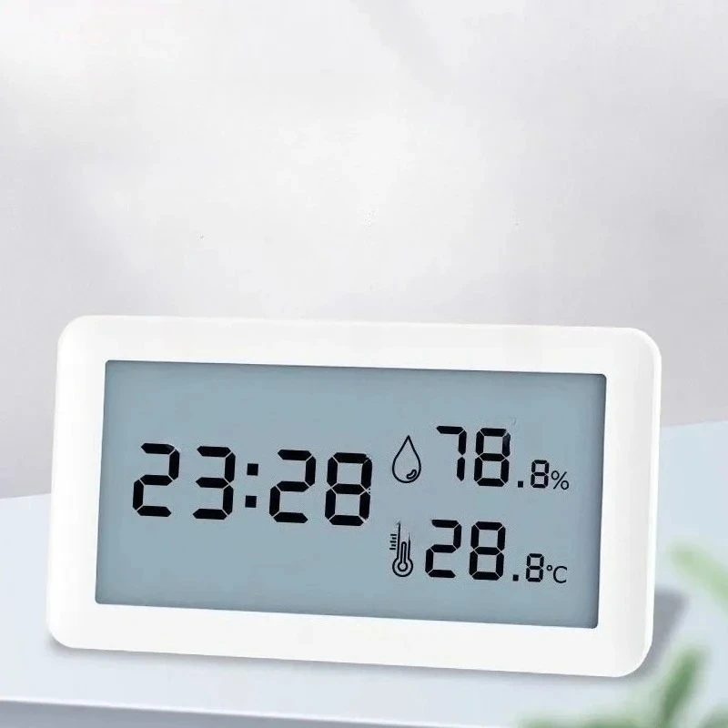 Youpin Electronic Thermometer Hygrometer Weather Station High Precision with Table Clock Function Temperature Controller