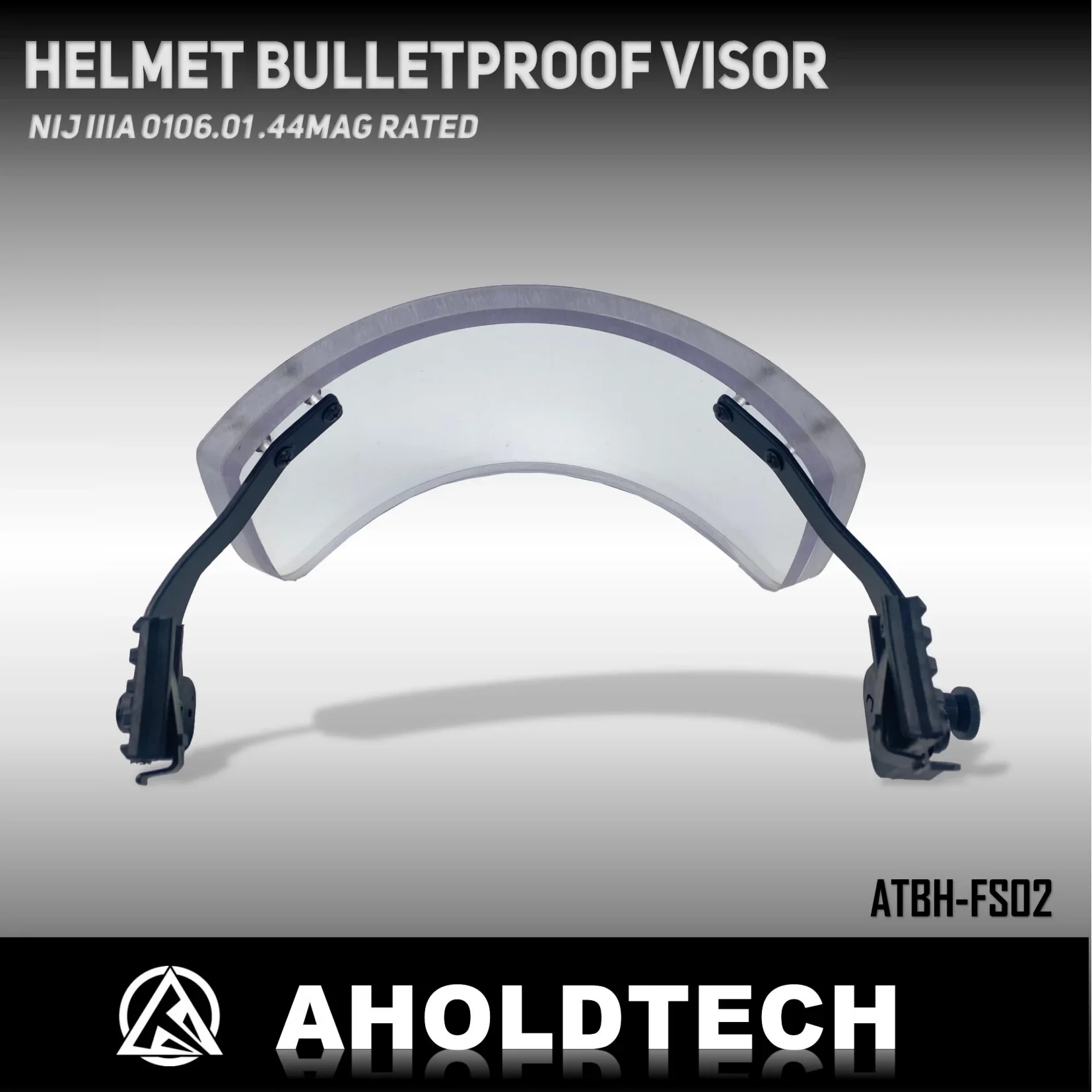 Imagem -05 - Holdtech Bulletproof Face Shield Viseira à Prova de Balas Tático Nij Iiia Rápido Mich Tactical Arc Rail Pasgt Capacete