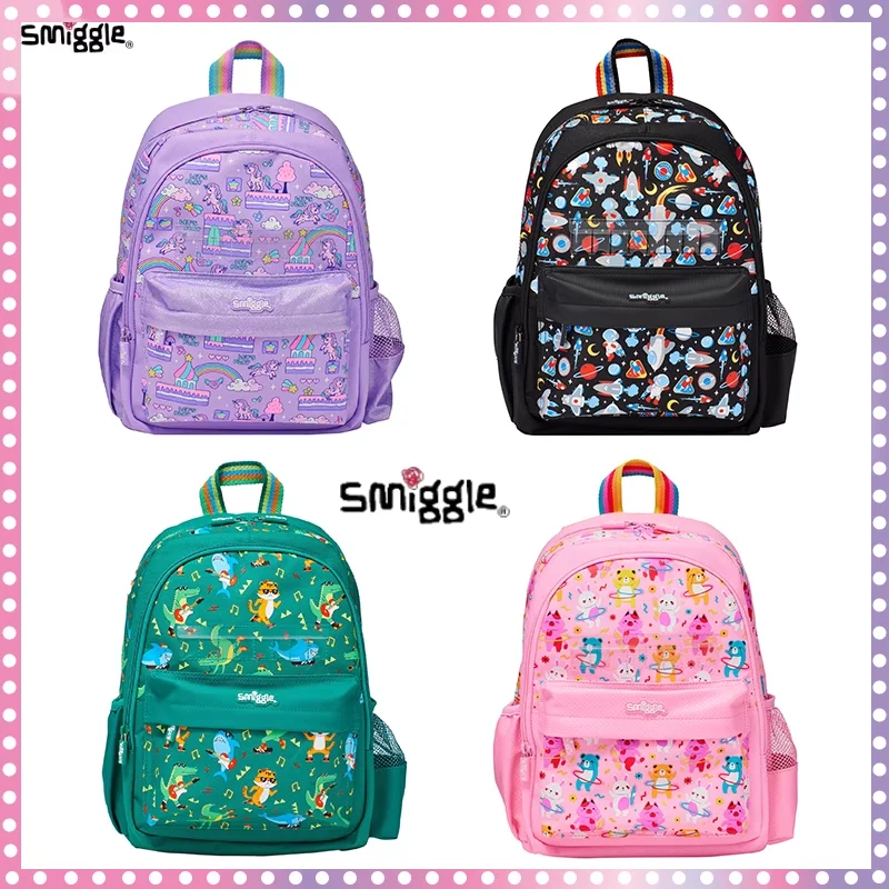 

Новый австралийский рюкзак Smiggle, оригинальный детский школьный рюкзак с мультяшным рисунком, школьный рюкзак «сделай сам», канцелярские подарки