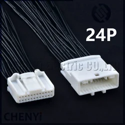 24 Pin Automotive Audio Navigation host Connector Socket Wire harness Plug 1473413-1 1376103-1 1318917-1 For Toyota Nissan Buick