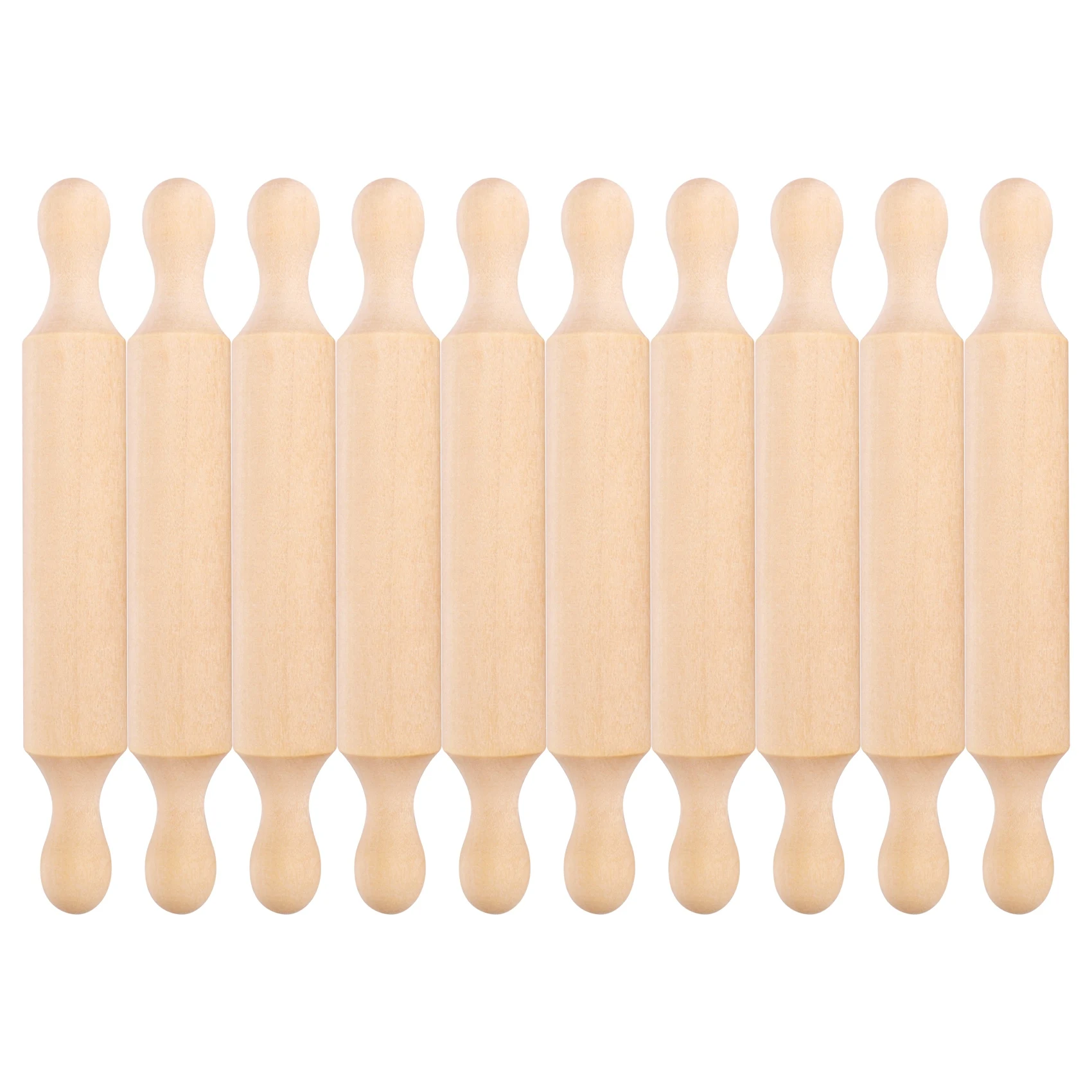 Wooden Mini Rolling Pin 6 Inches Long Kitchen Baking Rolling Pin Small Wood Dough Roller for Children Fondant Pasta HGC