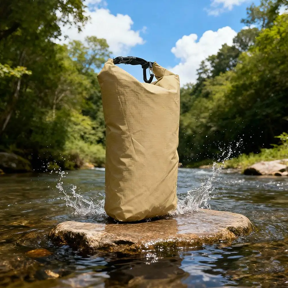Faltbare Wasserdichte Trockentasche Ultraleichte Aufbewahrungstasche Große Kapazität Roll-Top Schwimmtasche Outdoor-Aufbewahrungssack für Kajak und Wandern
