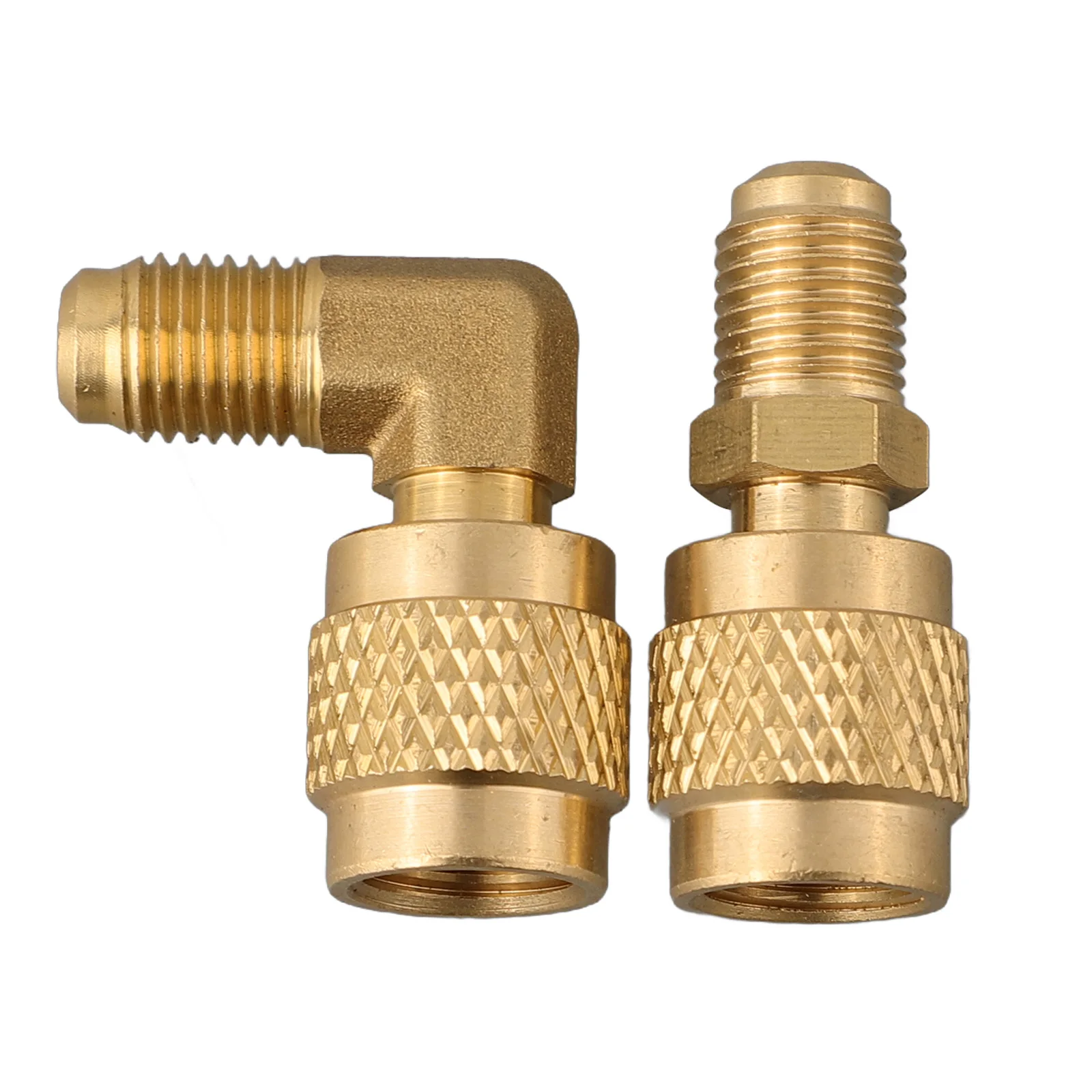 Conector de cobre para ar condicionado, R22 a R410 -=-= conversão-90 ° integrado, 1/4 a 5/16, acessórios