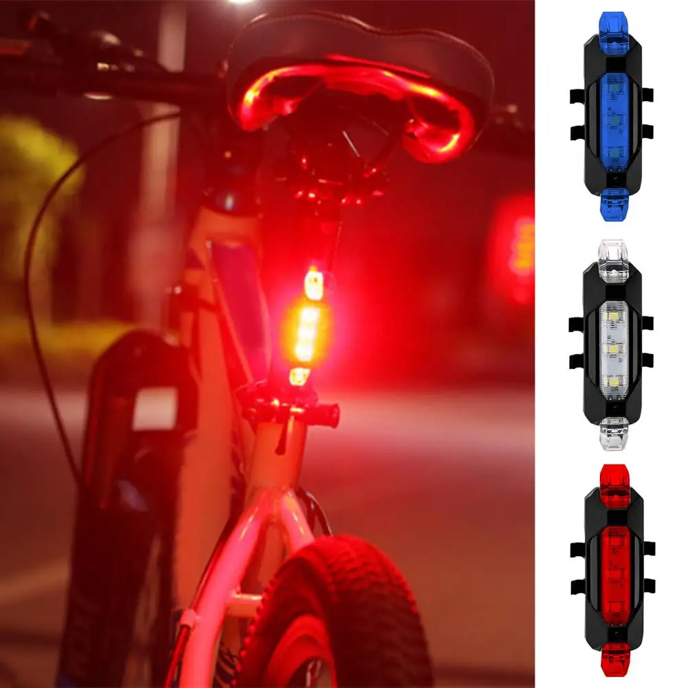 LED Bike Tail Light Universal Super Bright Waterproof USB Rechargeable Bicycle Rear Bike Light Cycling Safety Flashlight