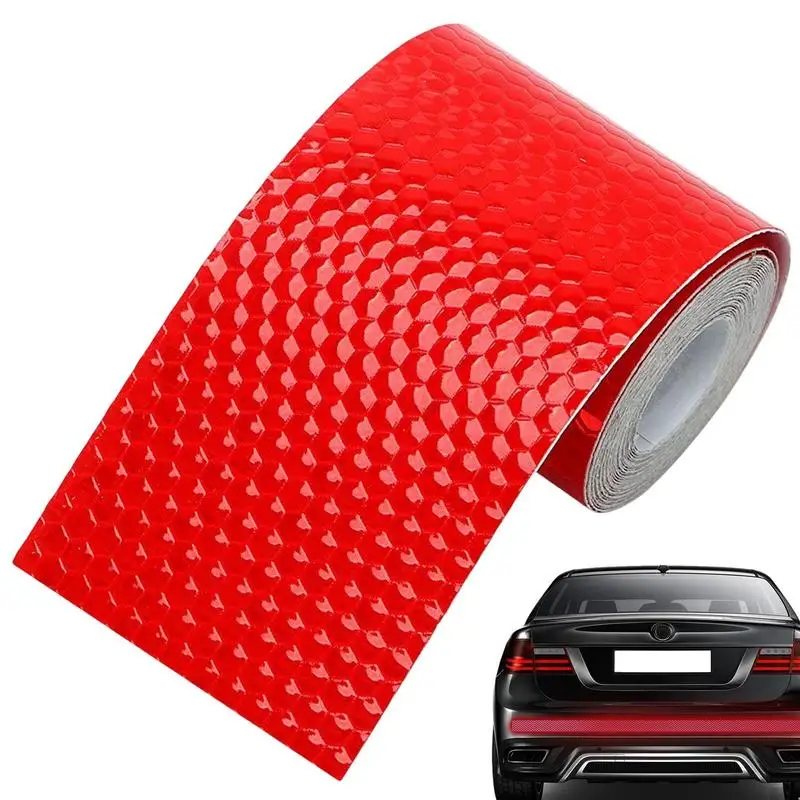 Car Bumper Reflective Stickers Safety Warning Tapes For Night Visibility  Waterproof PVC Reflector Stickers Decals For Car