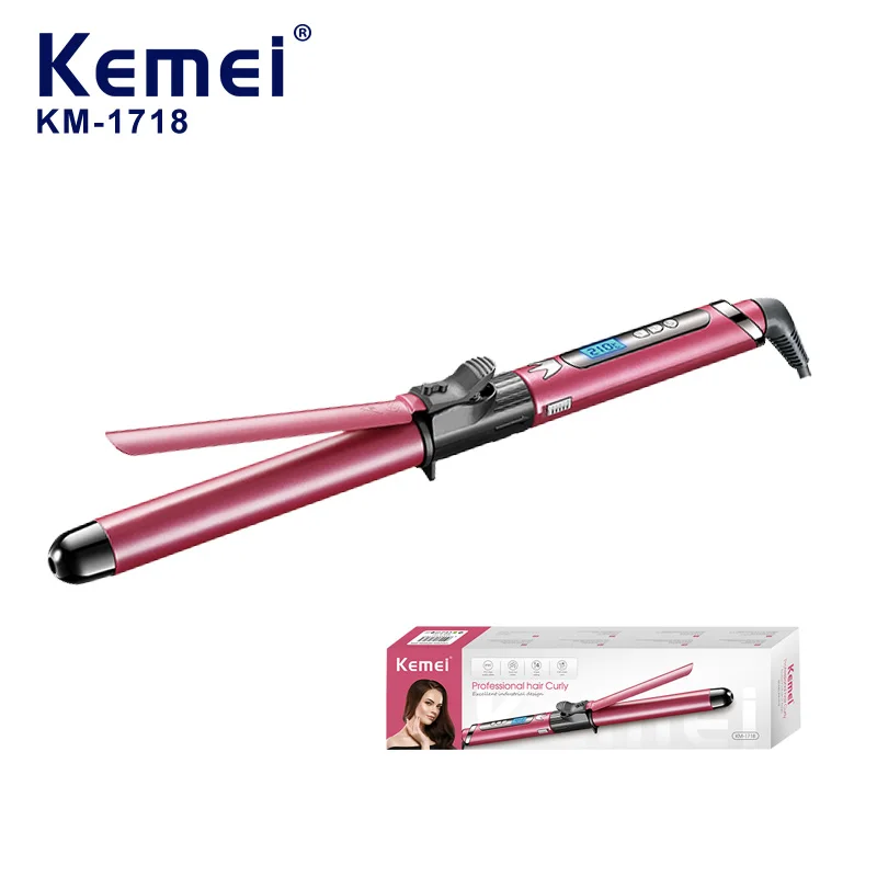 kemei-km-1718-professional-ceramic-hair-curler-for-women-adjustable-temperature-styling-tool-tangle-free-curling-iron