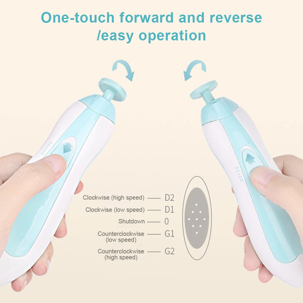 

Newborn Nail Trimmer Electric Manicure Fingernails Clippers Scissors