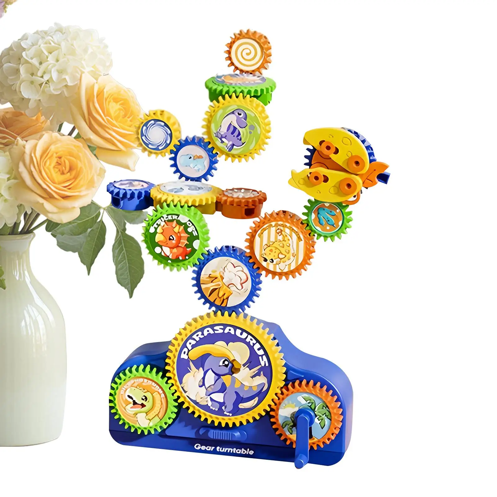 Gears Toys for Kids Interactive Electric Educational Game Gears Building Sets for Children Boy Girl Family Friends Students Home