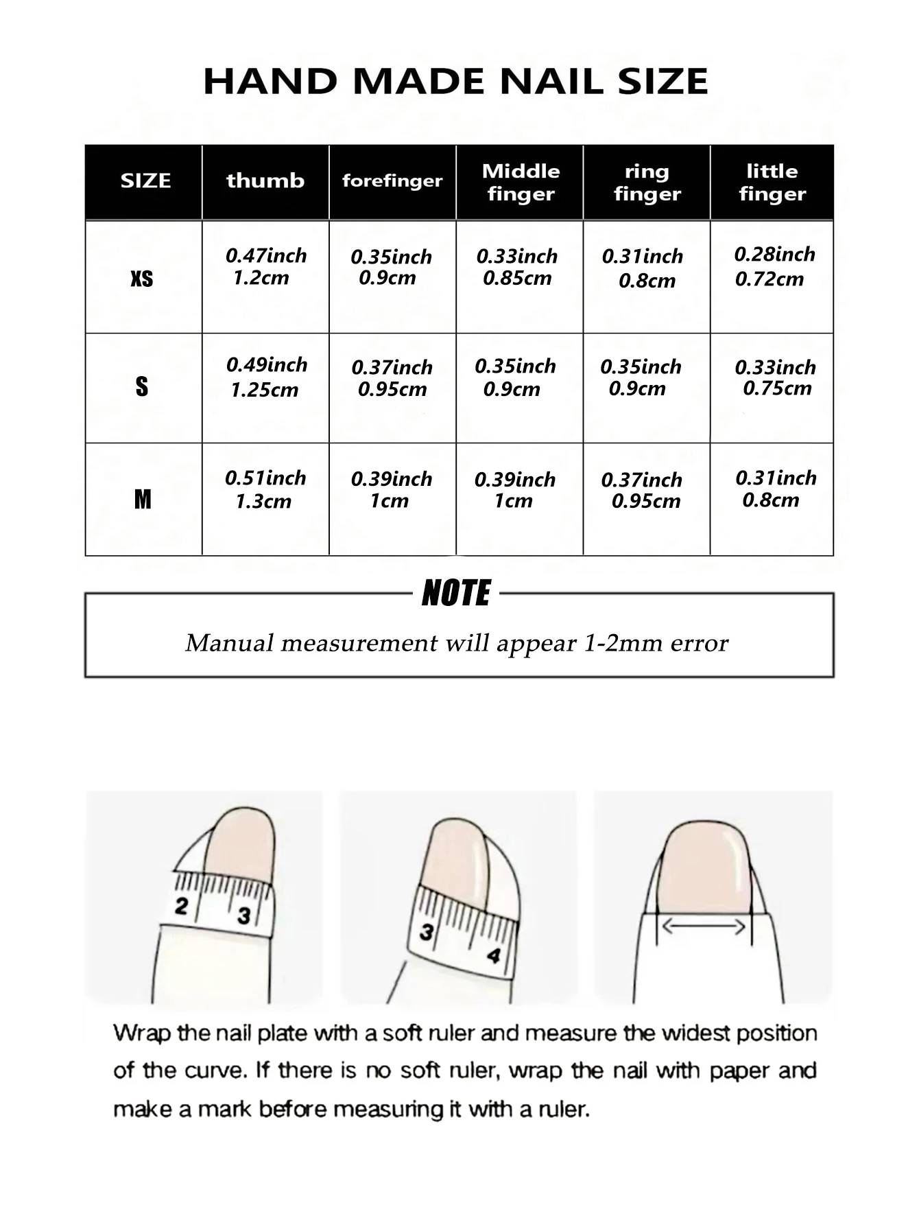 10개입 흰색 짧은 사각형 모양 흰색 리본 장식 네일 팁 - 풀커버 가짜 네일 세트 - 네일 파일 1개 & 네일 글루 스티커 1개 포함
