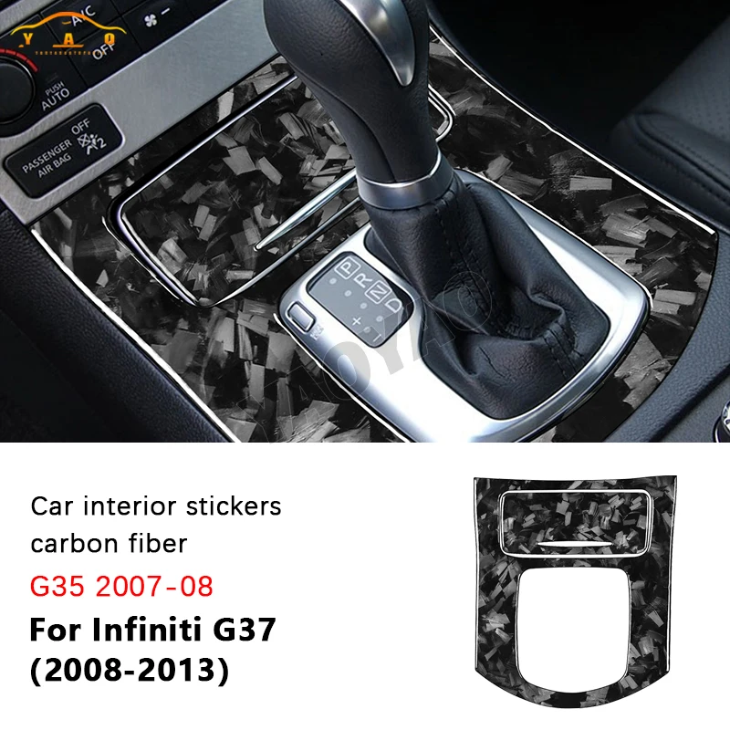 

Accessories Car Carbon Fiber Auto Interior Gear Panel Cover Trim Sticker Set For Infiniti G35 2007-2008 G37 2008-2013