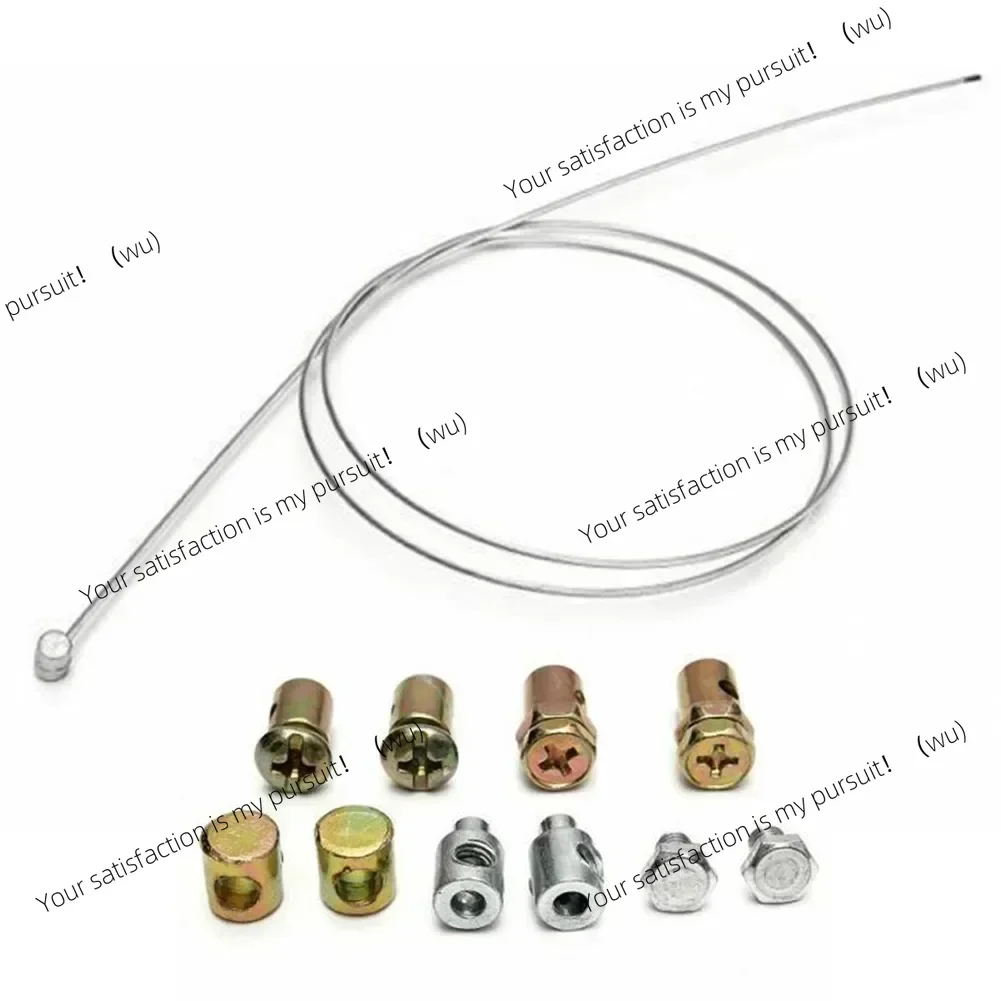 Outdoor Throttle Clutch Cable Lawnmower Cable Lawn Mower Accessories Nipple With Sleeve/Nut Set Steel Wire High Reliability
