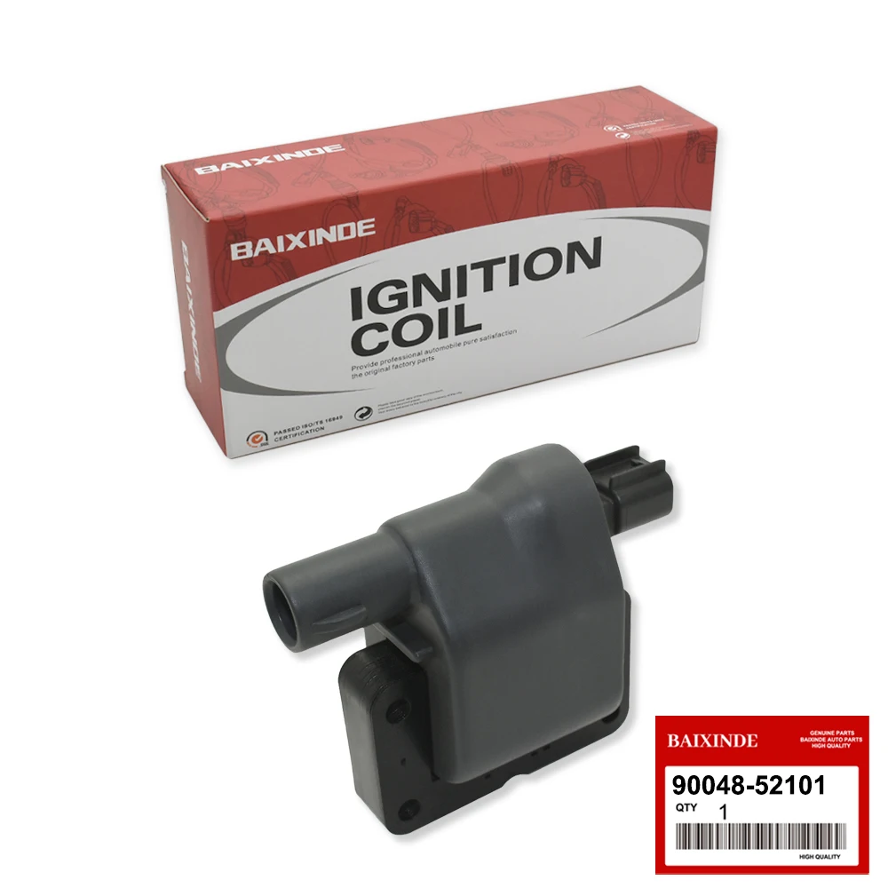 90048-52101 Original Ignition Coil Fits 1990-1999 Daihatsu CUORE III/CUORE IV 0.8L 90048-52101-000