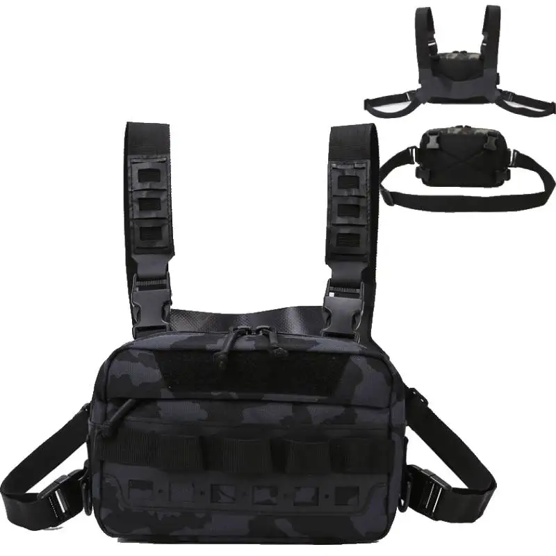 

Новая стильная сумка-жилет, тактическая сумка-жилет для кемпинга на открытом воздухе, модная мужская сумка-кроссбоди в рабочем стиле для мотоциклистов