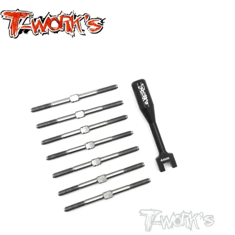 Original T works  TB-136 64 Titanium Turnbuckle Set ( For Team Associated RC10 B64D ) Rc part