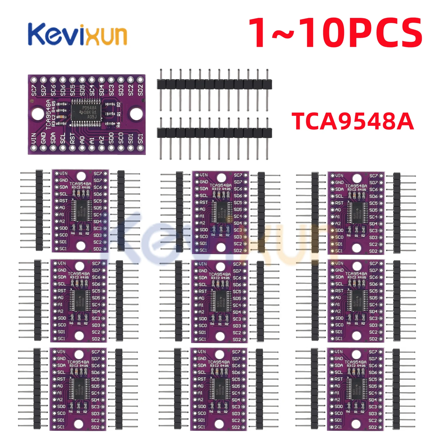 1-10PCS TCA9548A CJMCU- 9548 TCA9548 1-to-8 I2C 8-Way Multi-channel Expansion Board IIC Module Development Board 9548