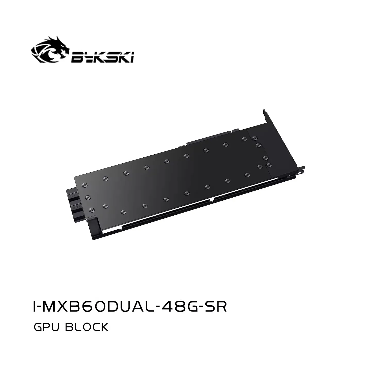 Bykski GPU Water Block for MAXSUN Intel Arc Pro B60 Dual 48G Turbo Card, Full Cover All-Metal Radiator /I-MXB60DUAL-48G-SR