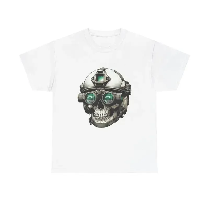 Zyn T Shirt Skull Operator Tucker Carlson Gillis Funny Heavy Cotton