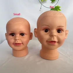 Baby Boy Girl Children Dummy Mannequin Manikin Head For Hair Wigs Scarf Hats Sunglasses Stand Display Mould Model