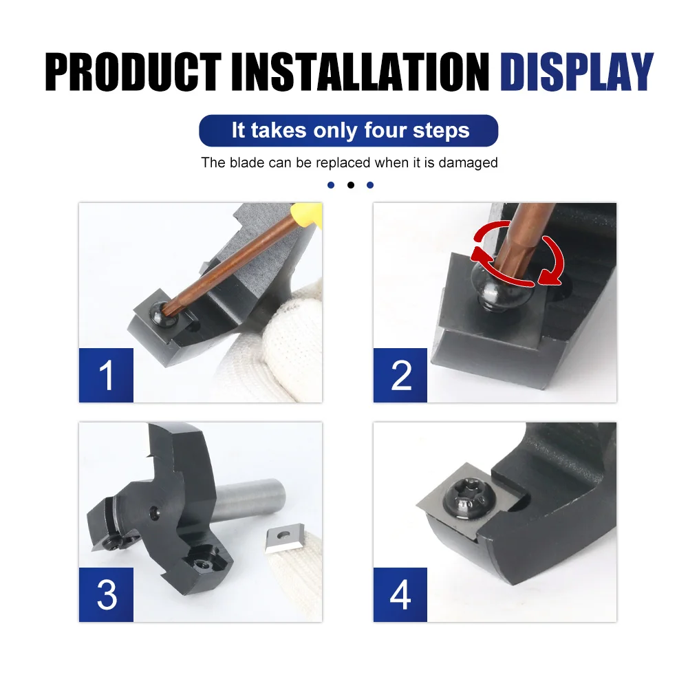 Imagem -05 - Fresa para Madeira Ick-cnc Cortadora Face-top Broca Inferior Spoilboard Estilo Inserção com Haste 12 12 mm