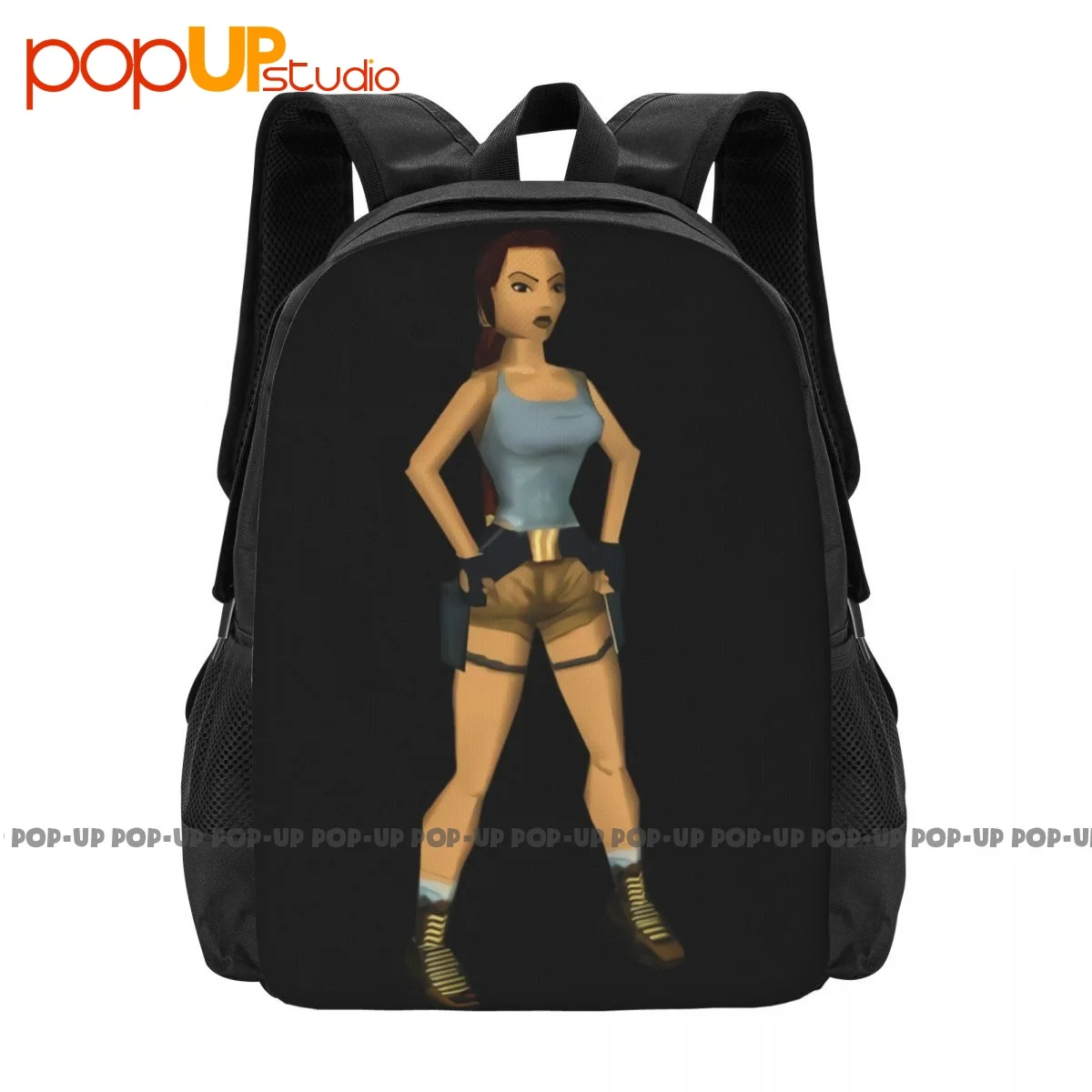 Lara Croft Tomb Raider Backpack Large Capacity Hot Art Print Sports Style Riding Backpack