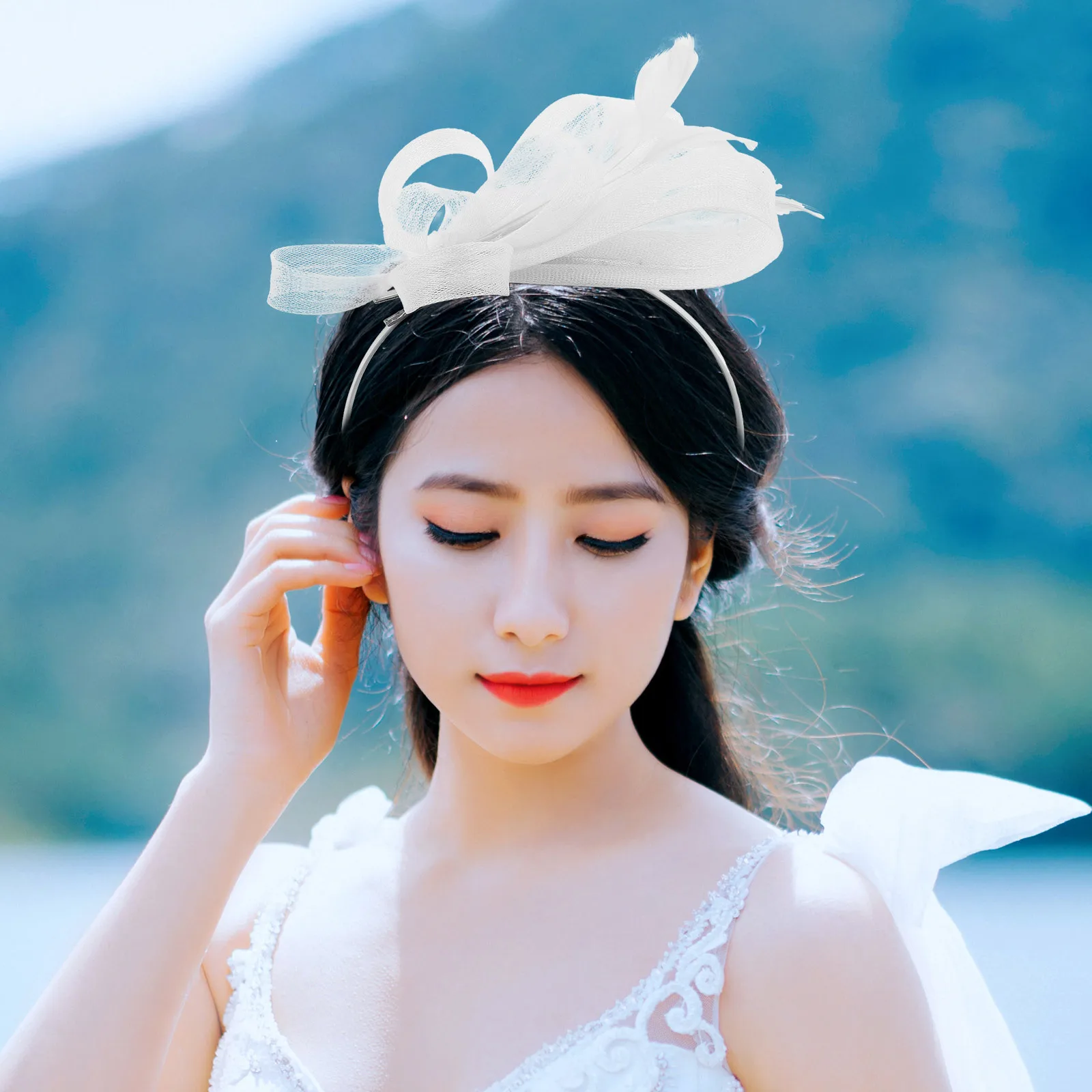 مشبك شعر على شكل زهرة عصابة رأس أنيقة للنساء لحفلات الشاي وحفلات الزفاف وحفلات الكوكتيل وإكسسوارات أنيقة طراز 1920S #1