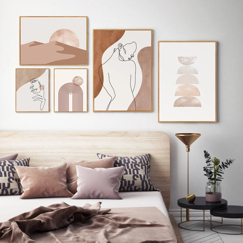 

Картина для украшения фона, фигурки ручной росписи, абстрактная картина для входа в столовую, подвесная картина, Настенная прикроватная картина для спальни