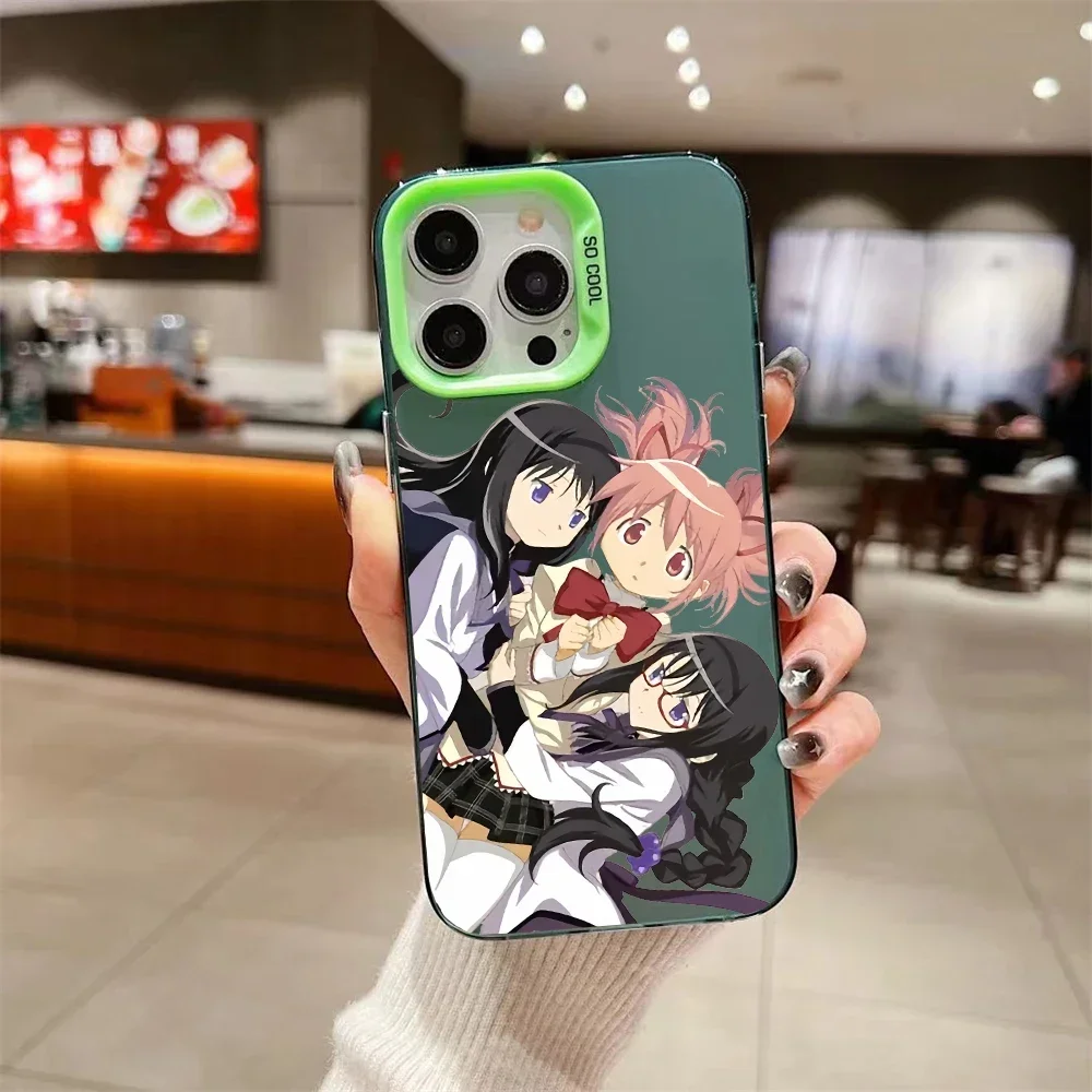 Japanese Anime Cute Girl Phone Case for iPhone 16 12 13 mini 11 14 15 Pro Max XR 8 Plus Kawaii Senpai Hard Plastic Matte Cover