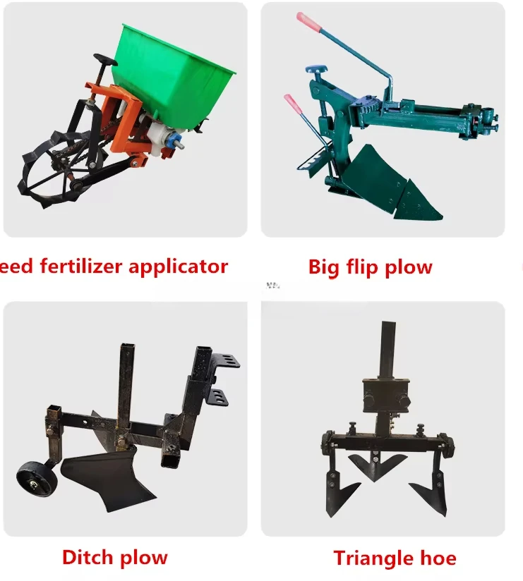 7HP 8HP Chain track tiller Multifunctional Chain Track Micro Tillage Machine Mini Rotary Tiller Gasoline Power Tiller