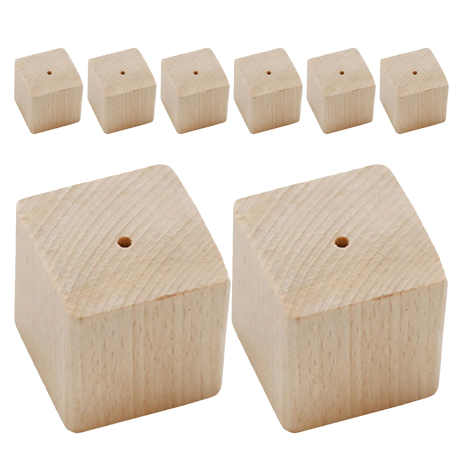 

8Pcs Wooden Cake Decorating Flower Nail Bases Solid Carved Display Stand Efficient Organization Cake Piping Nail Base DIY Baking