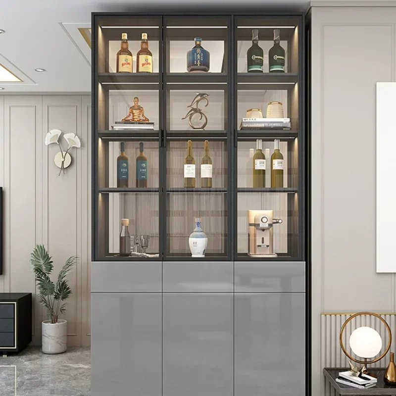 

Living Room European Wall Display Storage Wooden Shoe Wine Cabinets Liquor Mueble Licorera Home Wine Cabinets Furniture QF50JG