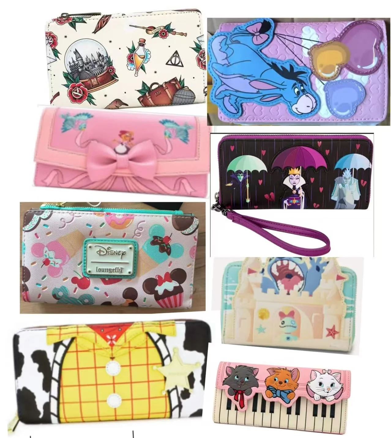 

Loungefly Disney Stitch модный короткий кошелек серии аниме периферийные милые карты набор для девочек подарок