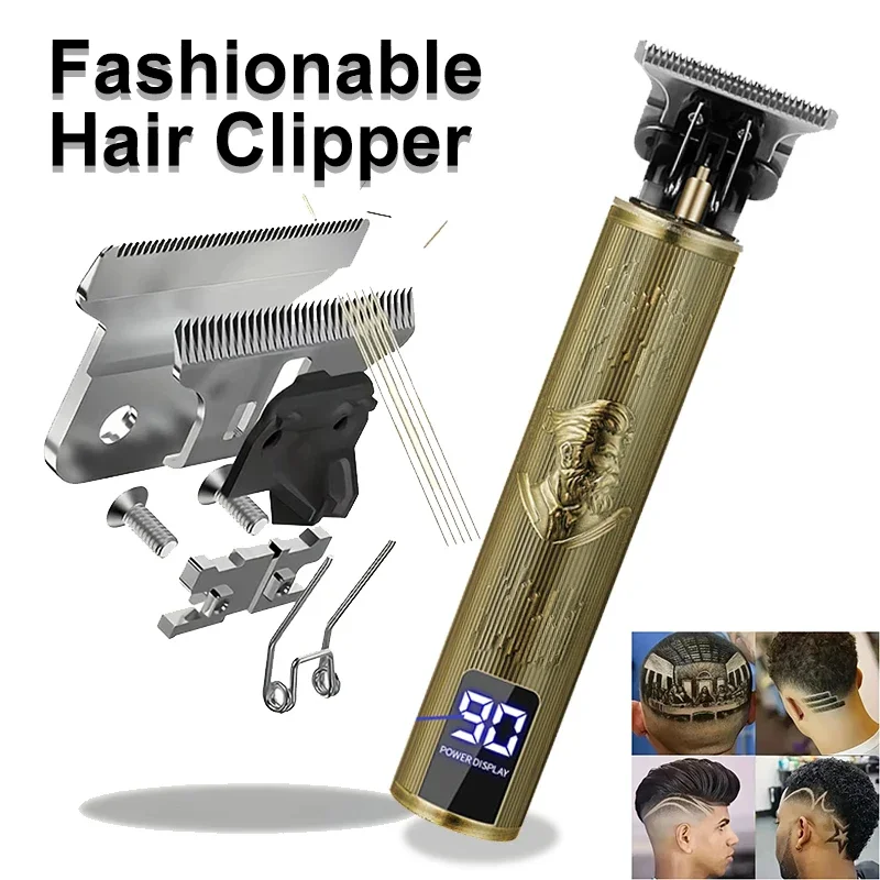 Men Hair Trimmer Cordless Electric Hair Cutting Machine Portable Shaver Barber USB Fast Charging Hair Clipper For Hairdresse