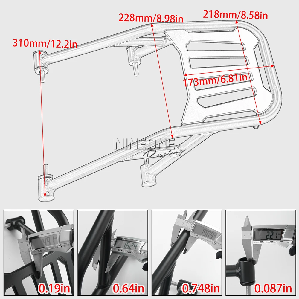 For Honda Rebel CMX 300 500 CMX250 CMX300 CMX500 2017-2025 Motorcycle Rear Carrier Carrier Luggage Rack Rear Rack Accessories