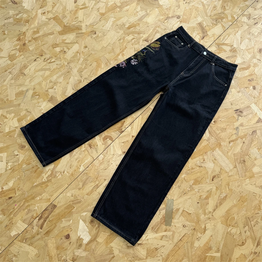 

Мужские джинсы свободного кроя с прямыми штанинами Garden of Eden Bla, винтажные, износостойкие, с высокой талией, из денима