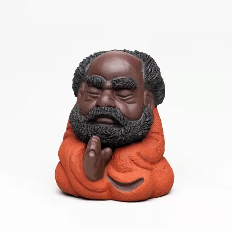 Figurine de théière en argile violette Yixing, statue artisanale, sculpture faite à la main, accessoires de décoration pour la maison et le service à thé