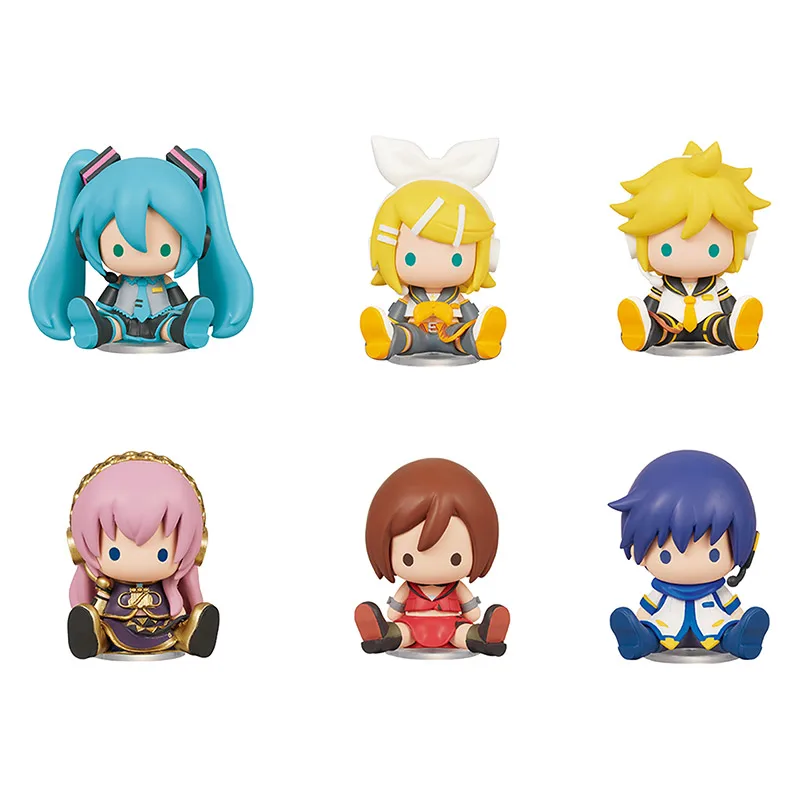 

Оригинальный Re-Ment Hatsune Miku Bean Eye Megurine Luka Kaito, глухая коробка, детский подарок, глухая коробка, Коллекционная модель, настольные украшения, игрушка