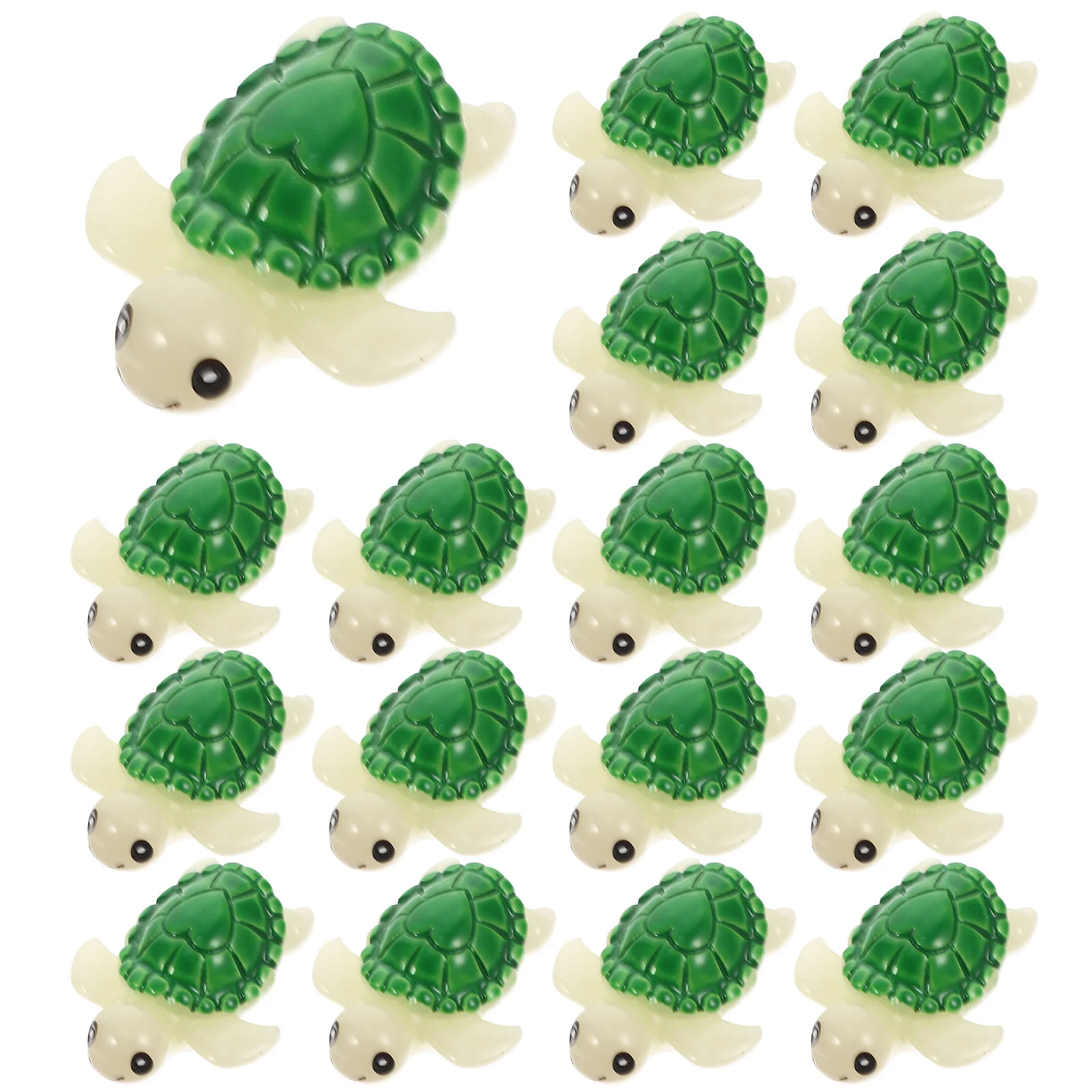 20 Pcs Bonsai Mini Turtle Model Toy Tabletop Miniature Tortoise Synthetic Resin Figurine Desktop Figure